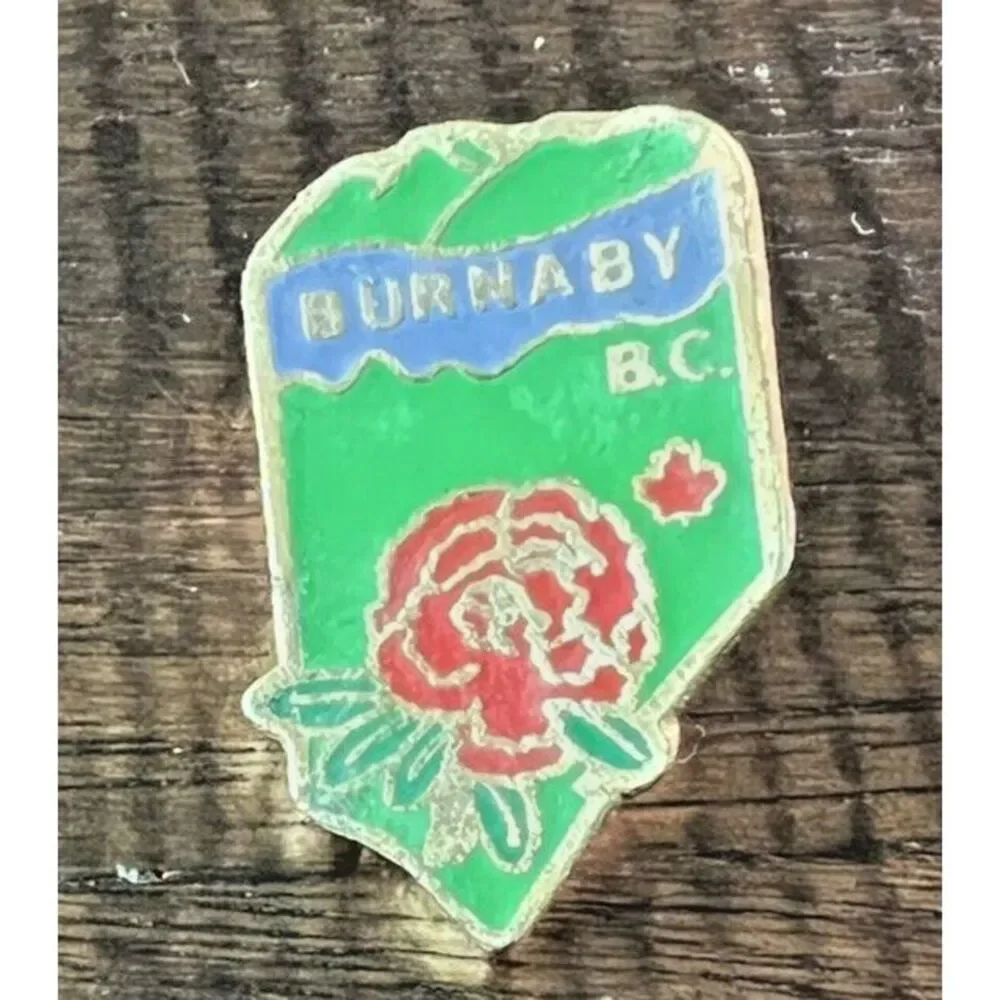 Vintage Burnaby,‎ British Columbia Souvenir Hat Lapel Vest Pin